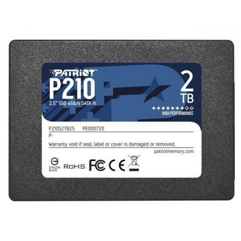 Kietasis diskas 2.5" SSD 2TB Sata III 520MB/s Patriot P210